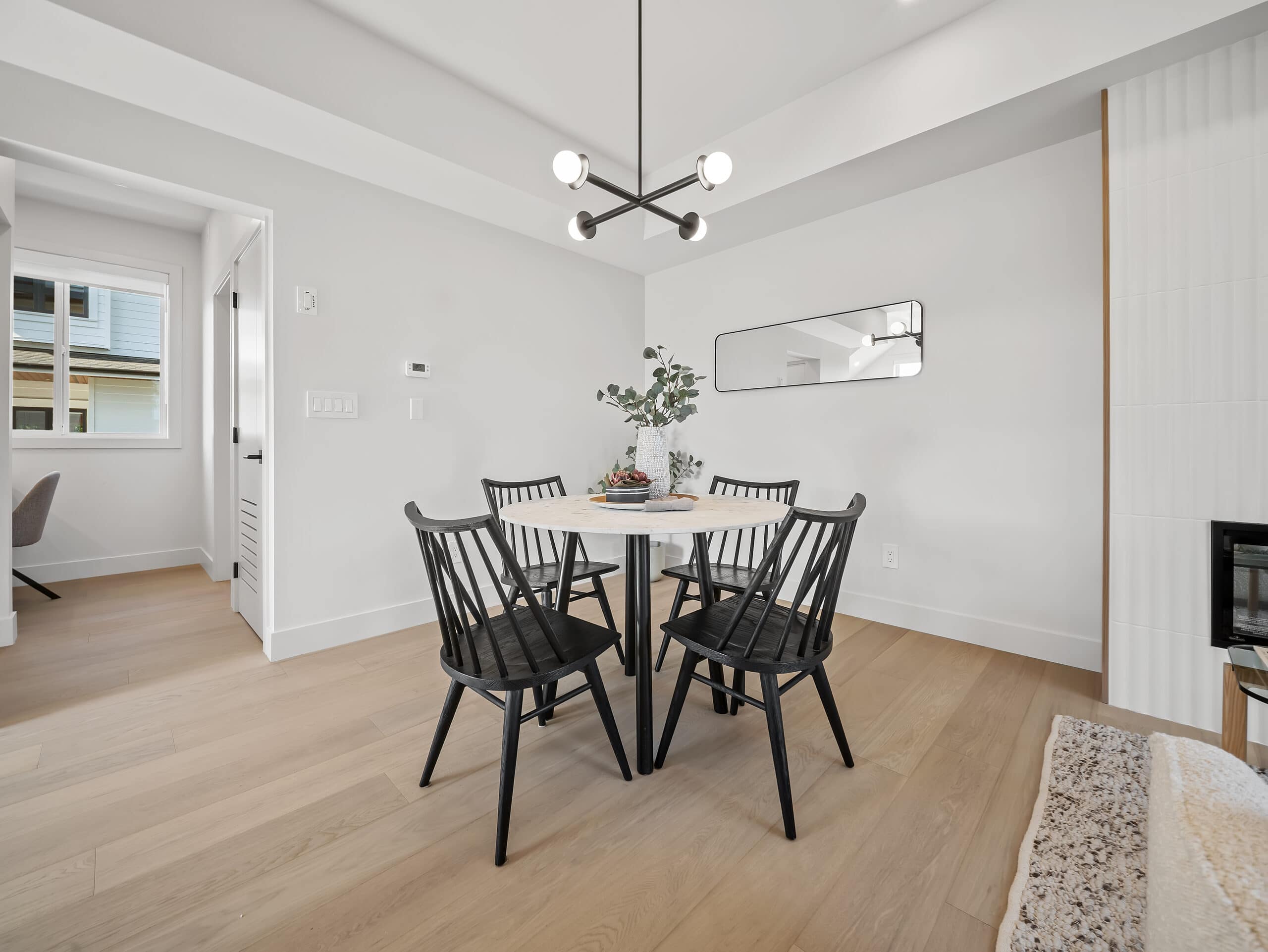 A dining room in a Madison Avenue Homes home